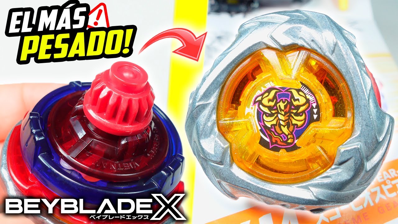 Es El *MÁS PESADO* de Todos!💥🤯Nuevo UX-14 Scorpio Spear 0-70Z Unboxing y Review de Beyblade X!