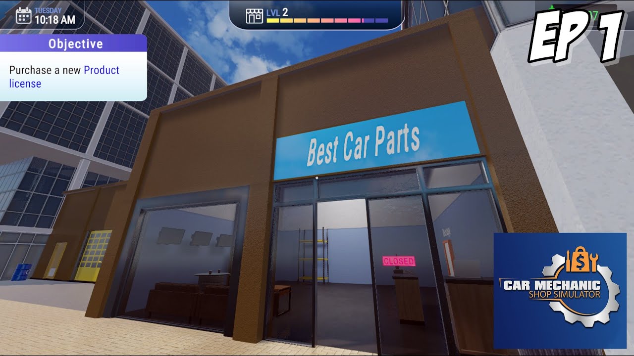 Selamat Datang di Toko Onderdil Mobil Terbaik di Kota Hantu - Car Shop Mechanic Simulator EP 1
