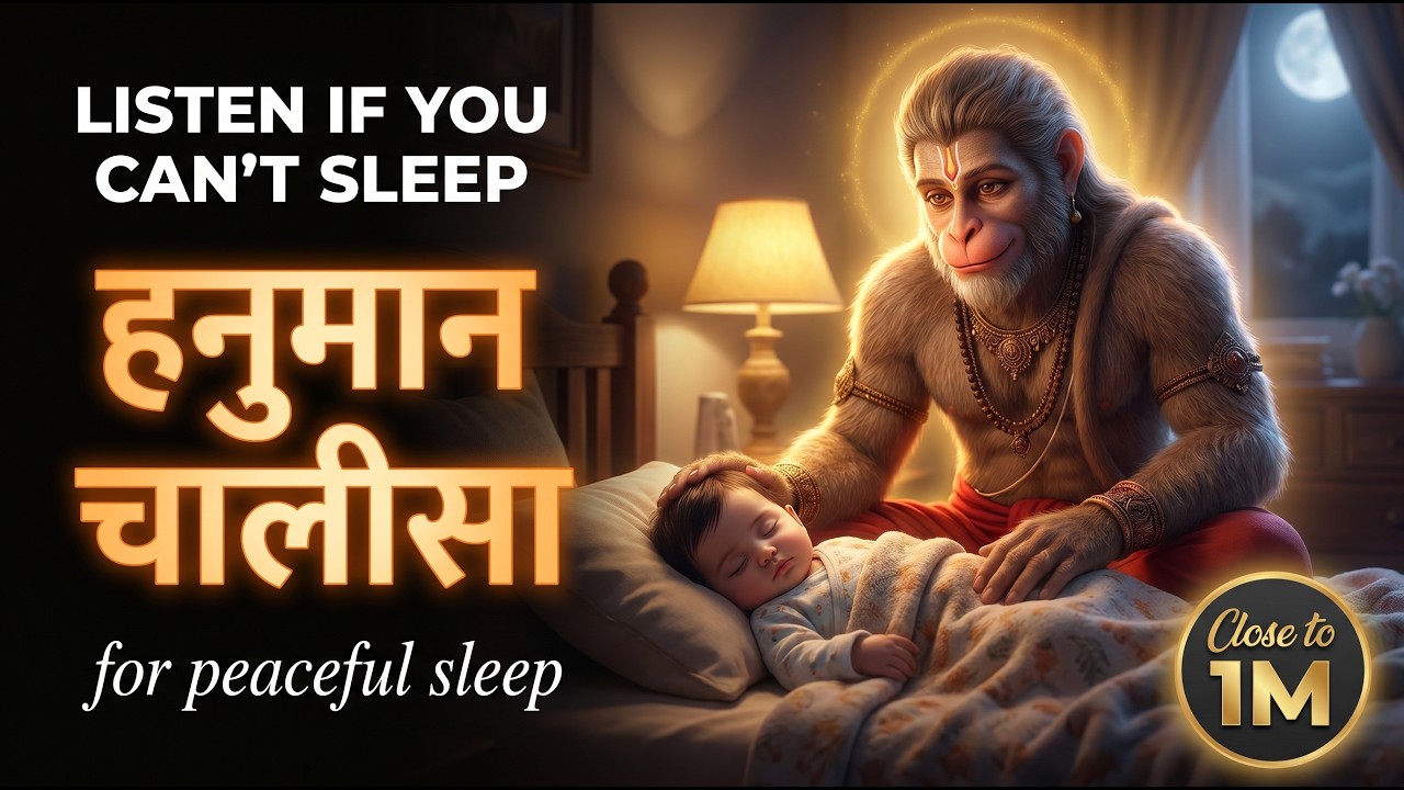 हनुमान चालीसा | Deep Sleep Hanuman Chalisa | Sleep Like a Baby | Peaceful Night Bhajan