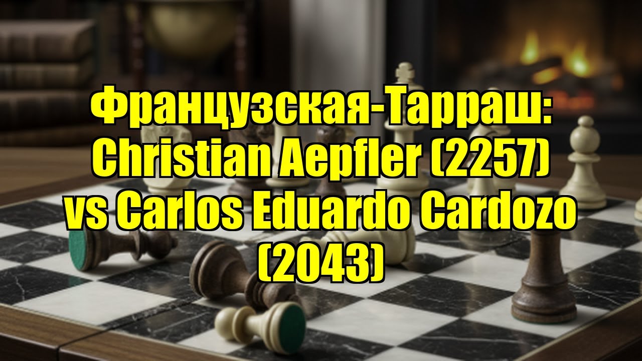 Французская-Тарраш: Christian Aepfler (2257) vs Carlos Eduardo Cardozo (2043)