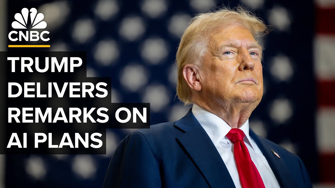 President Trump delivers remarks at an AI summit in Washington, D.C. &mdash; 7/23/2025