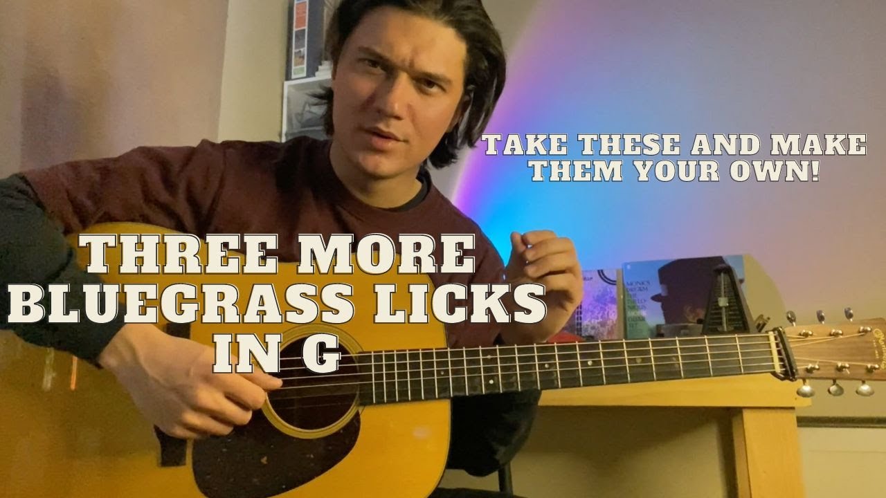 Three More Bluegrass Licks in G
