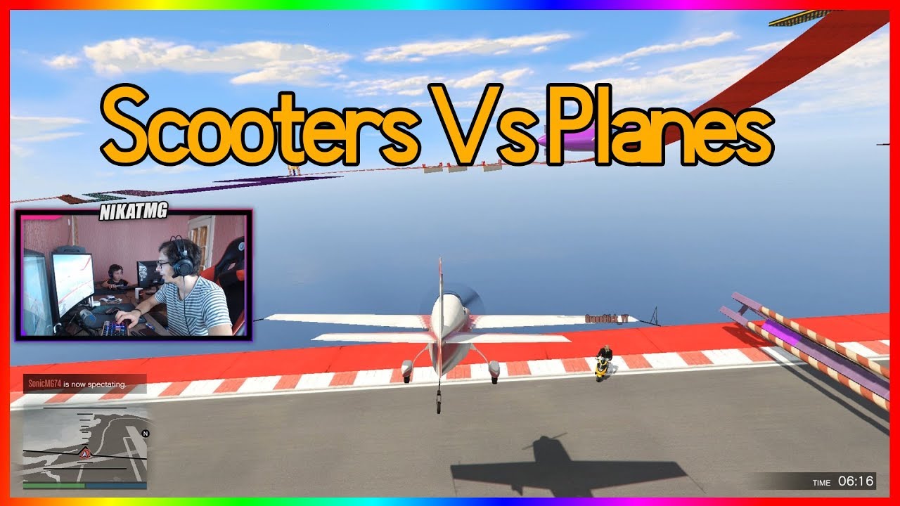 დათუნასთან ერთად Scooter vs Planes | GTA V Online ქართულად