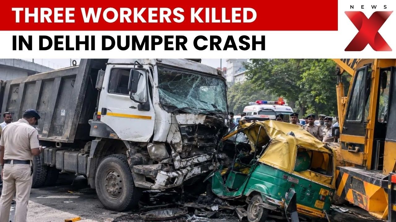 Delhi Dumper Crash: 3 Workers Killed After Truck Rams Crane In Sarita Vihar | NewsX