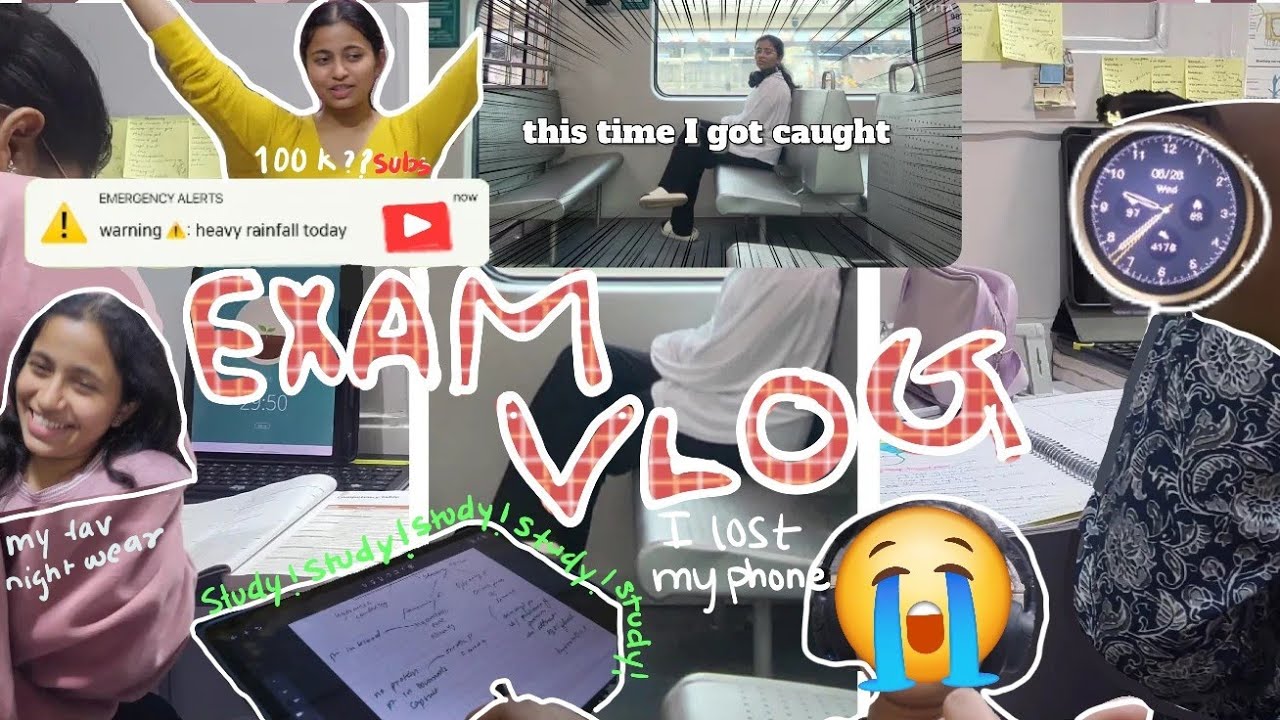 Exam Vlog Chaos ✍️🏻 | Dr. D.Y. Patil navi mumbai | LOST Phone 📱 & More!📇☕️