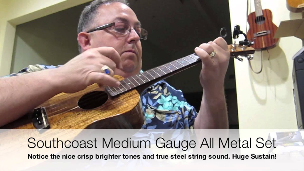 Ukulele Jay - Metal String Test on Ukulele (Southcoast Classic Metals)