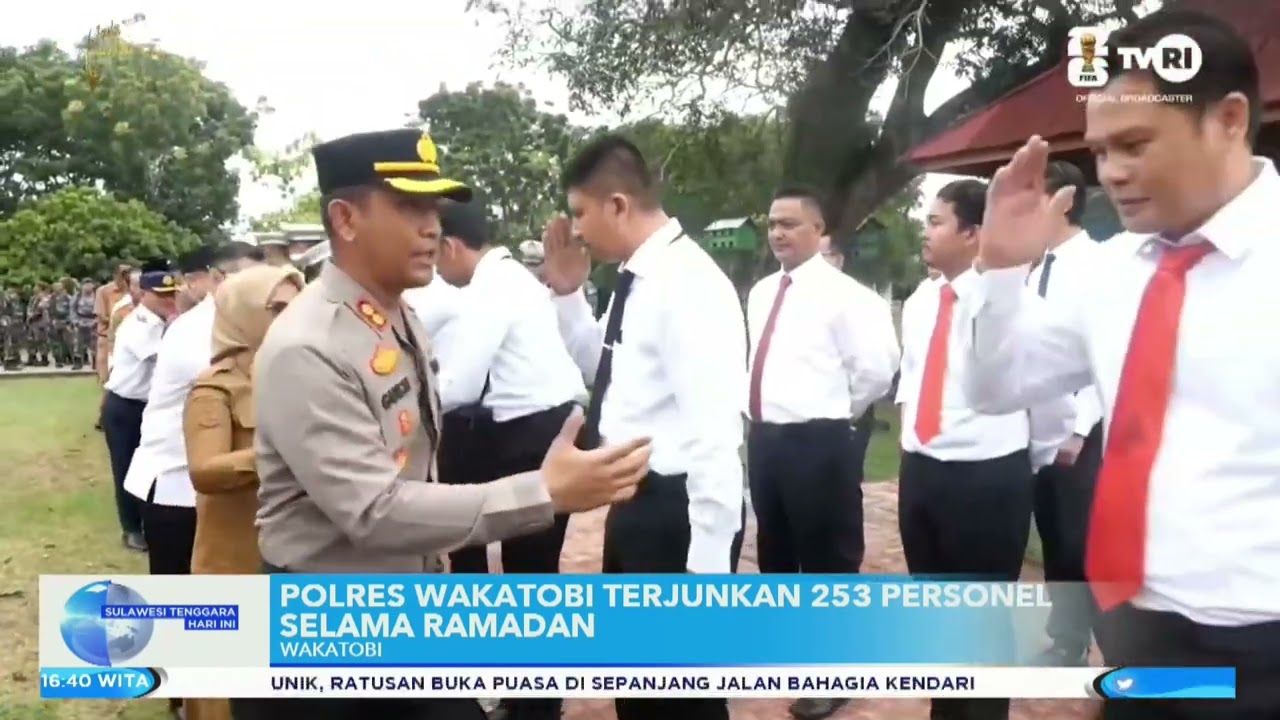 TVRI: TVRI: POLRES WAKATOBI TERJUNKAN 253 PERSONEL SELAMA BULAN RAMADAN