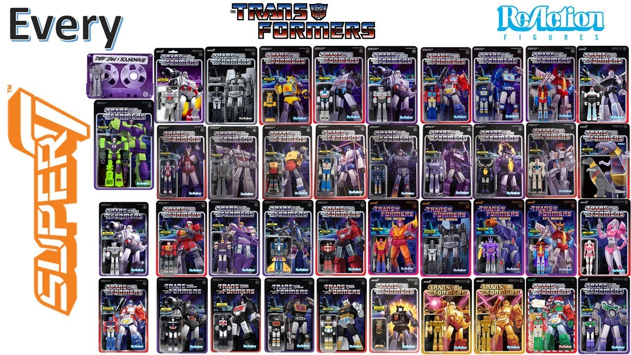 *see newer video* Every Super7 ReAction Transformers Wave 5 leaked image - Comparison List