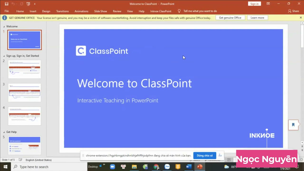 Hướng dẫn c&agrave;i đặt phần mềm classPoint