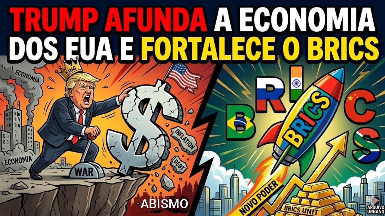 Trump Afunda a Economia dos EUA e Fortalece o BRICS