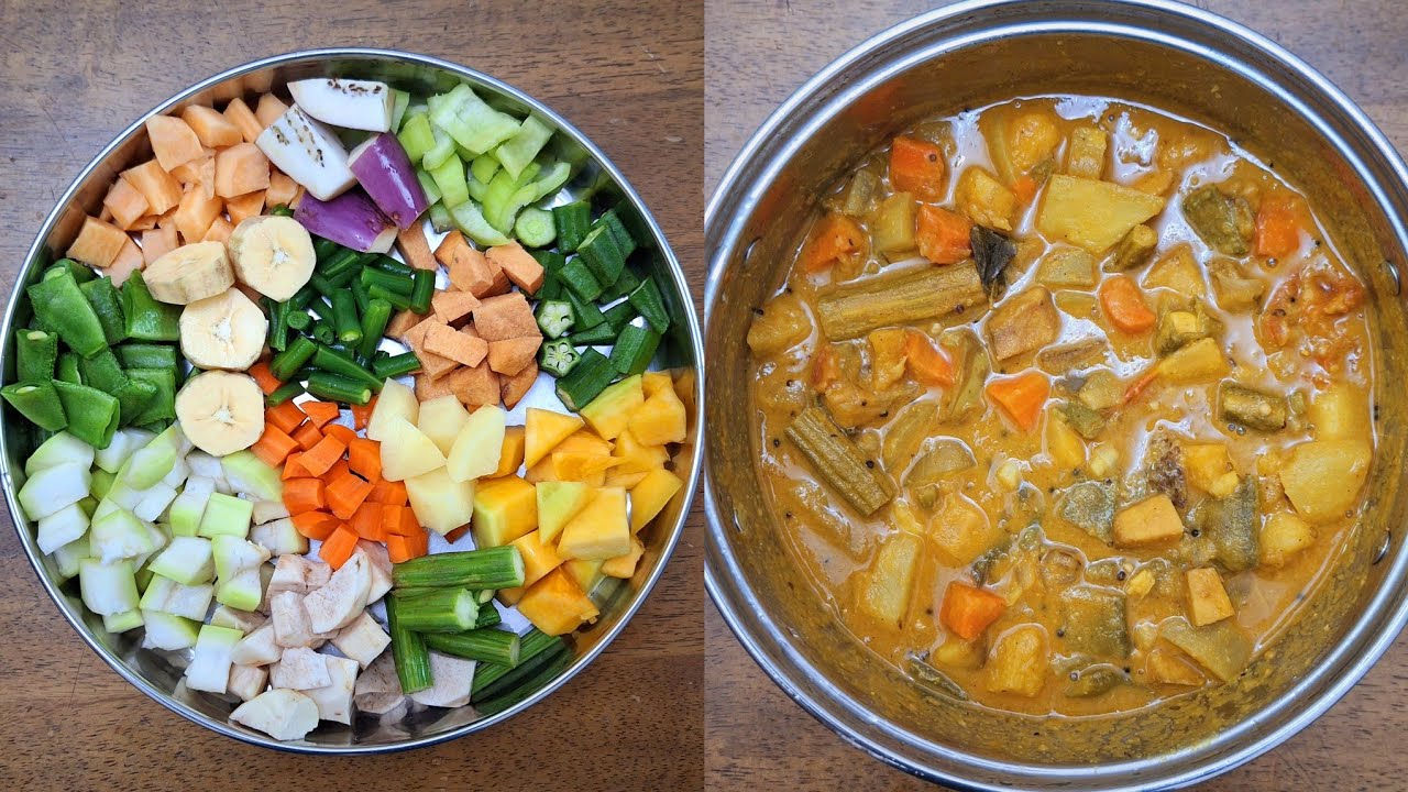 பொங்கல் ஸ்பெஷல் பல காய் குழம்பு/கூட்டு | Pongal Special Mixed Veg Gravy kulambu / kootu in Tamil