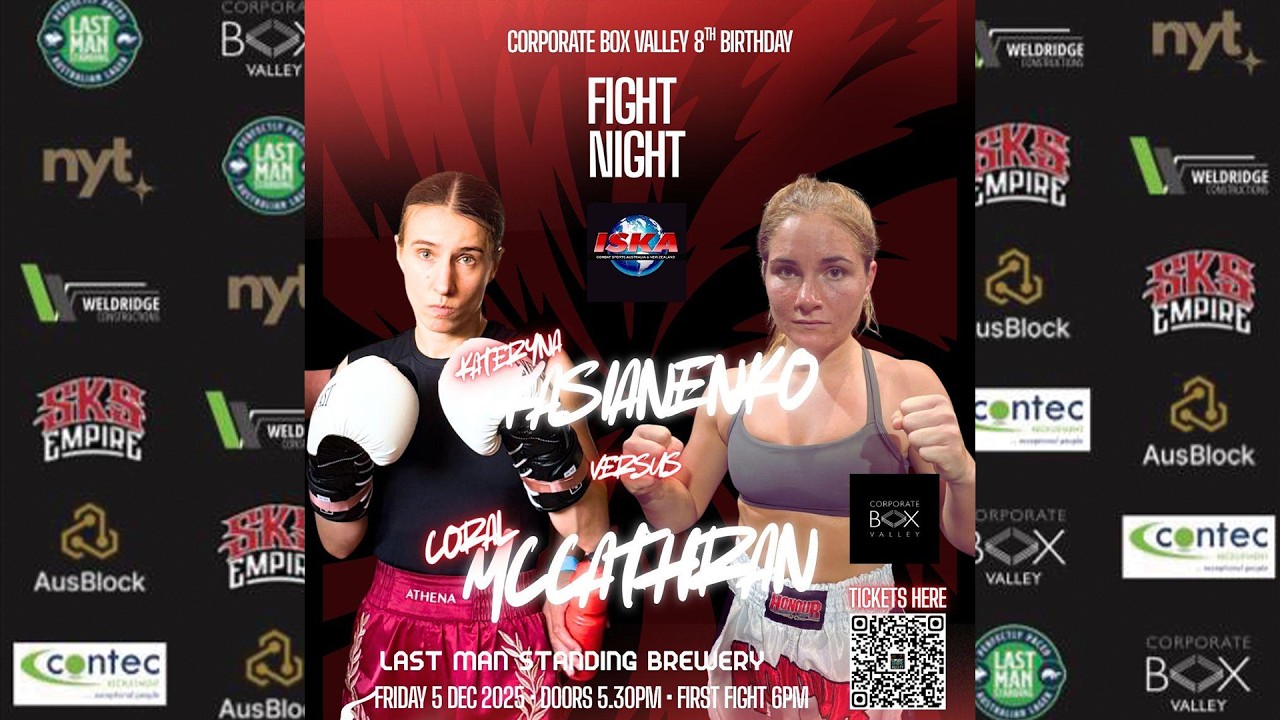 Kateryna Kasianenko (Pound it) v Coral McCathran (Honour Bayside) - ISKA Amateur Muay Thai