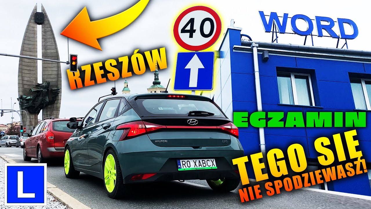 TRASA EGZAMINACYJNA JAKIEJ SIĘ NIE SPODZIEWASZ! JAZDA Z INSTRUKTORAMI - EGZAMIN NA PRAWO JAZDY WORD