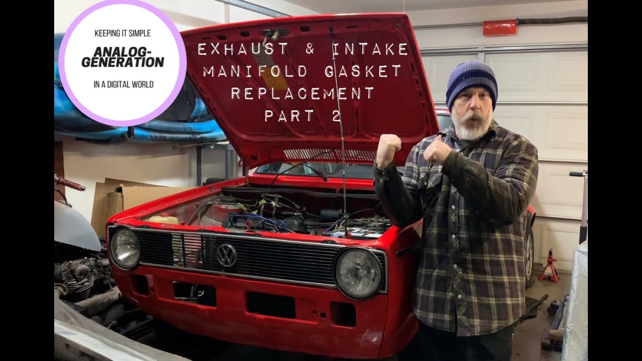 Exhaust/Intake Manifold Gasket Replacement Part 2 - 1980 VW Rabbit Convertible Project