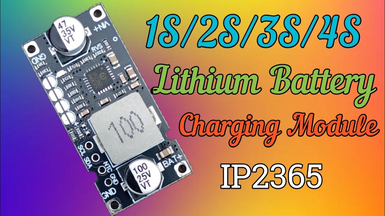 1S/2S/3S/4S String Lithium Battery Step-down Fast Charging Module 3A [IP2365]