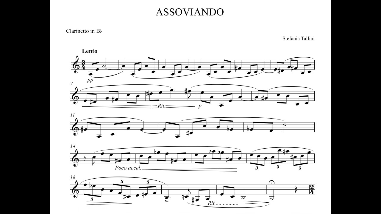 Stefania TALLINI - Assoviando (Iván Villar Sanz clarinet)