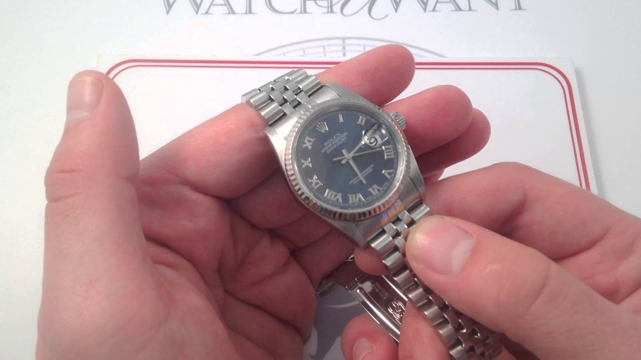 Rolex Oyster Perpetual Datejust 16234 Luxury Watch Review