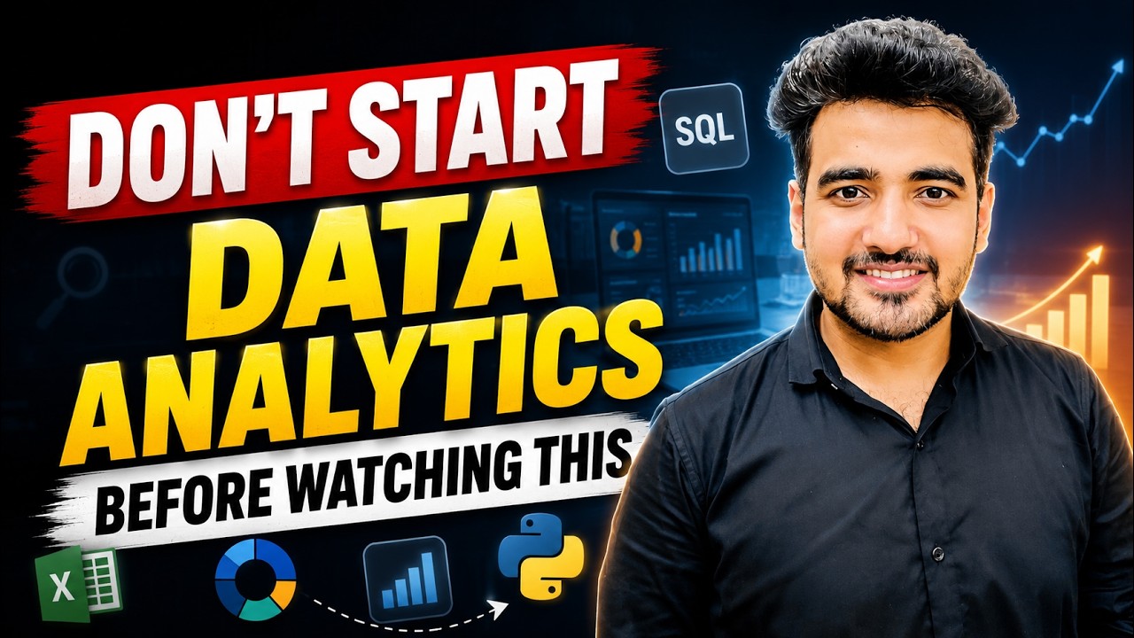 Don't Learn Data Analytics Until You Watch This! (Complete Career Guide 2026)