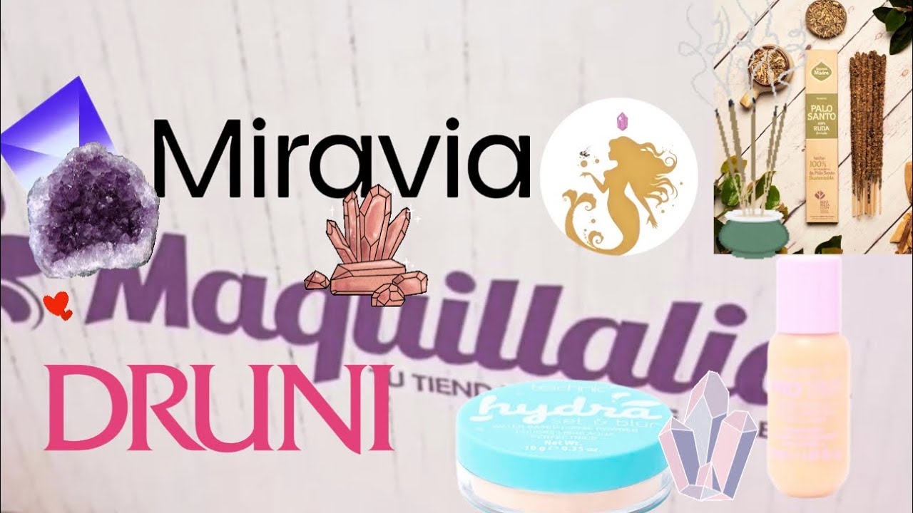 COMPRAS MAQUILLALIA, DRUNI, MIRAVIA, ALIEXPRES , INCIENSOS, PIEDRAS NATURALES Y MUCHO MAS