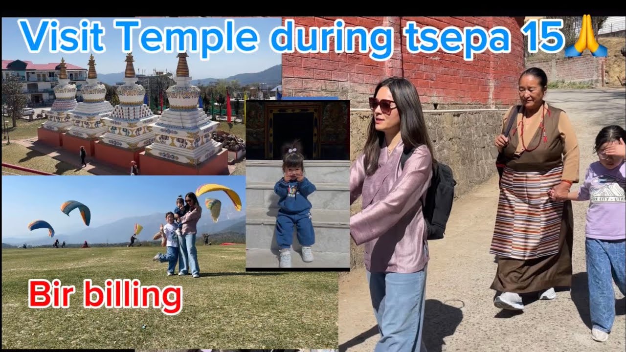 Kids exploring Temple #tibetanvlogger 
