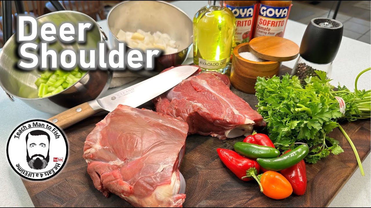 Venison Shoulder Cleaning & Cooking | Common Errors | Dutch oven cooking with Teach a Man to Fish