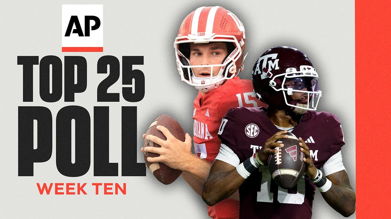 College Football AP Poll Week 10: Ole Miss, Vandy RISE... Miami, LSU DROP
