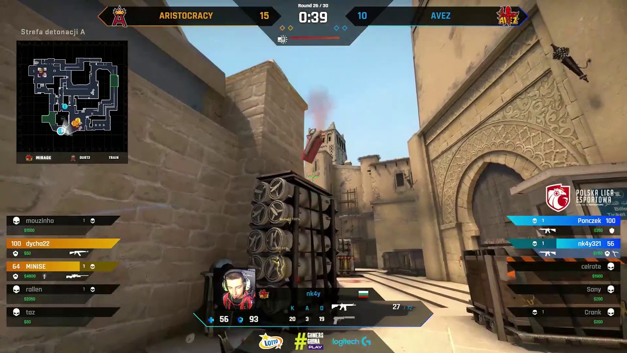AVEZ vs Aristocracy Highlights (0:2) at Polish Esport League Spring 2019 Finals