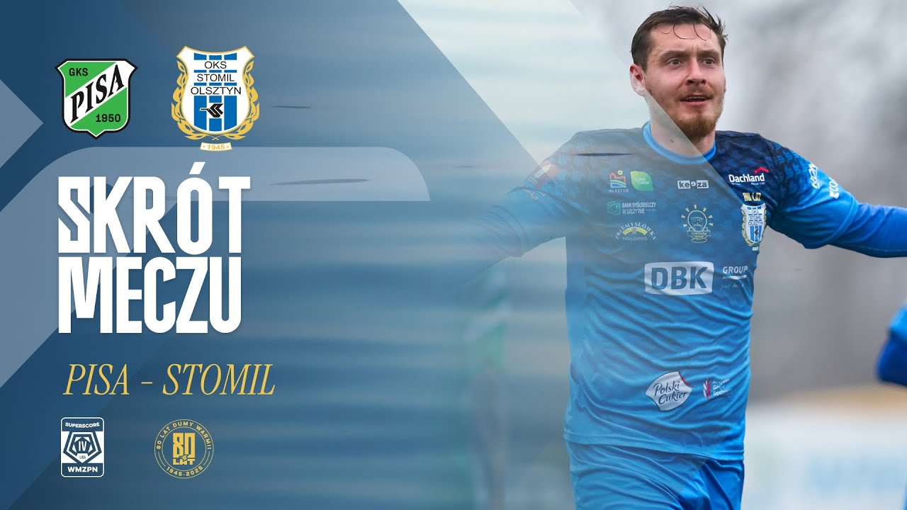 SKRÓT | Pisa Barczewo - Stomil Olsztyn 0:2 (8.11.2025 r.)
