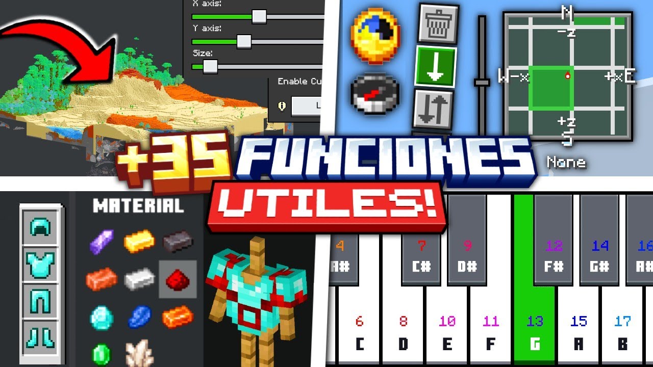🔥 LA MEJOR TEXTURA UTIL de MINECRAFT PE (26.X) | + 35 FUNCIONES UTILES! | D&eacute;esse UI 1.3.0 |  MCPE