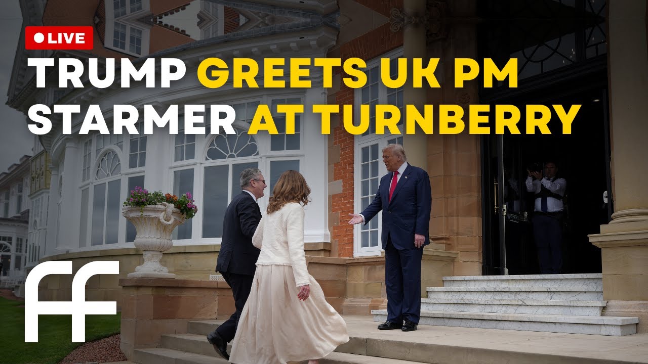 Live: Trump Greets UK PM Starmer at Turnberry | Factual Flow