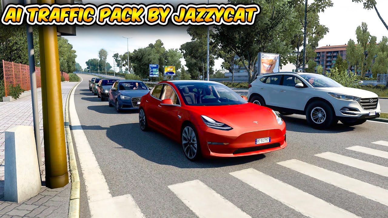 Realistic AI Traffic Pack Mod v17.8 by Jazzycat | ETS2 1.44 MODS