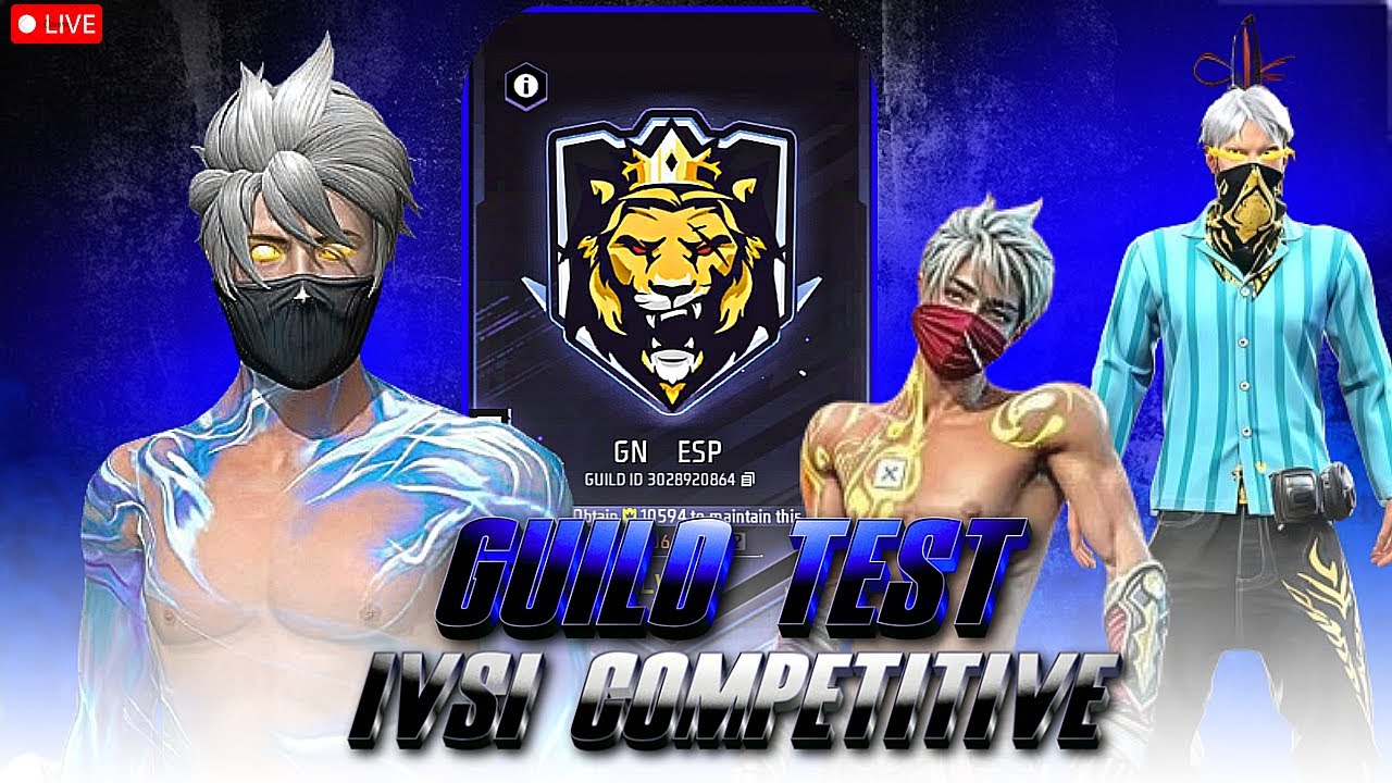 GUILD TEST 1VS4 😱 #freefire  #guildtest #test -GNFFLIVE