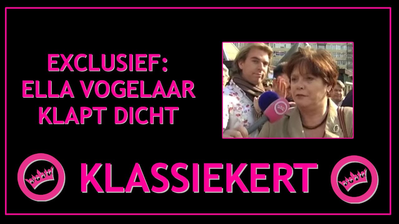 EXCLUSIEF: Ella Vogelaar klapt dicht