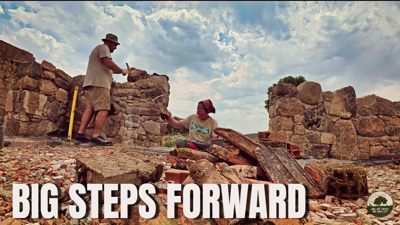 A Week of Milestones | Building our Dream Off-Grid Stone House in Portugal