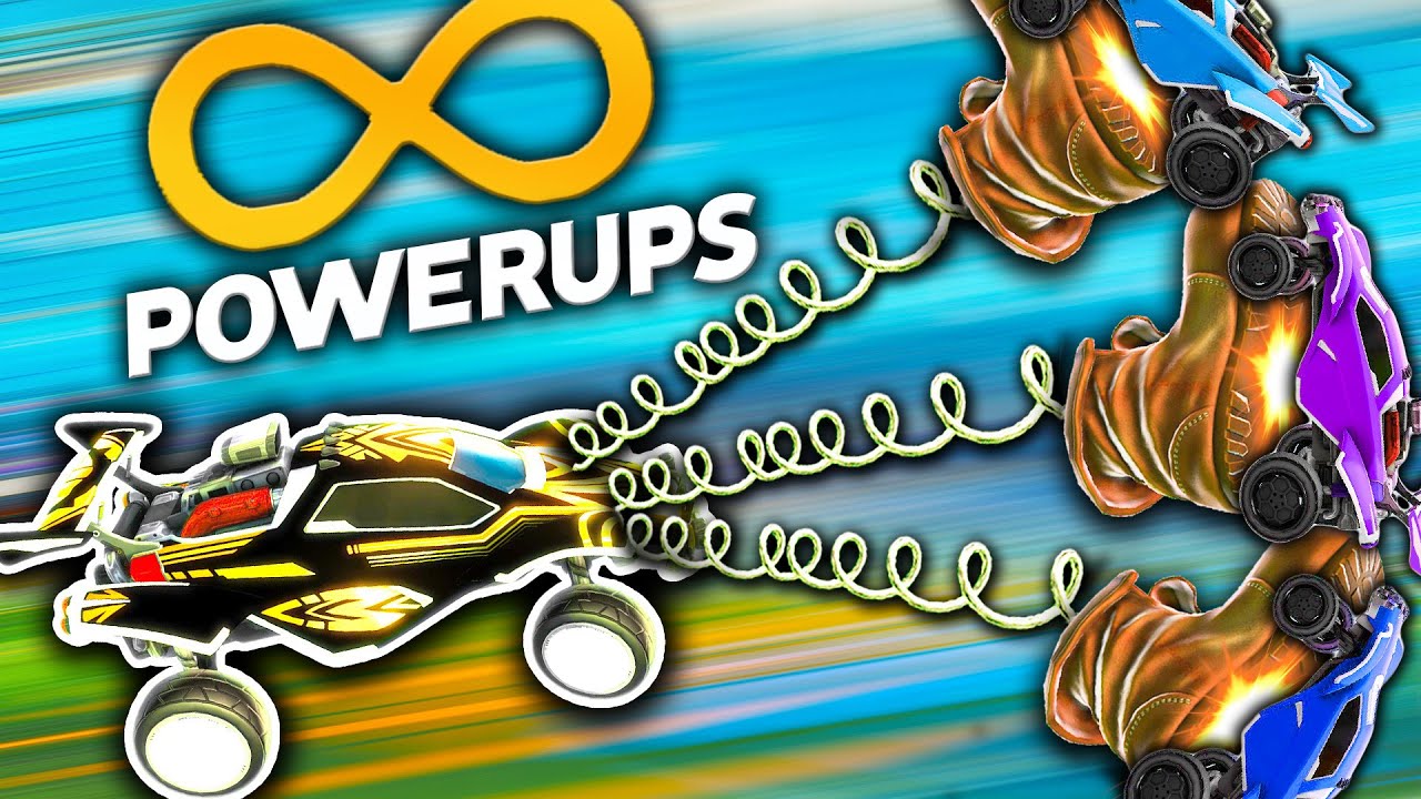 Can I take down an ARMY of Rocket League players with INFINITE powerups?