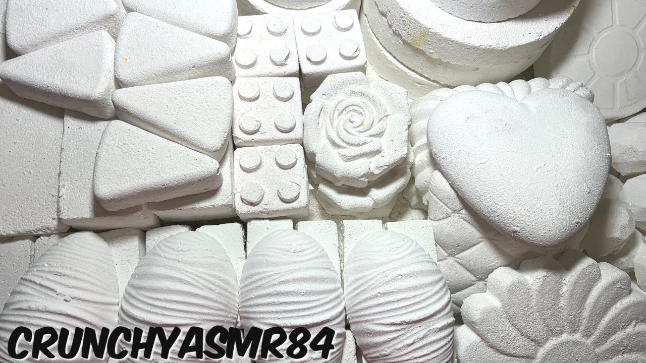 Variety Plain White Mass Crush | Oddly Satisfying | ASMR | Sleep Aid