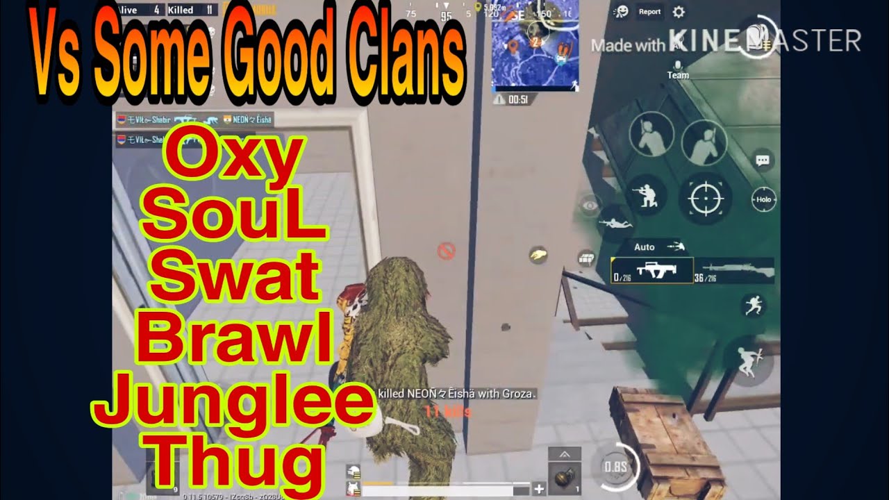 ME Vs Some Good Clan Like Oxy,SouL, Junglee Etc.& 1vs 4 Clutches