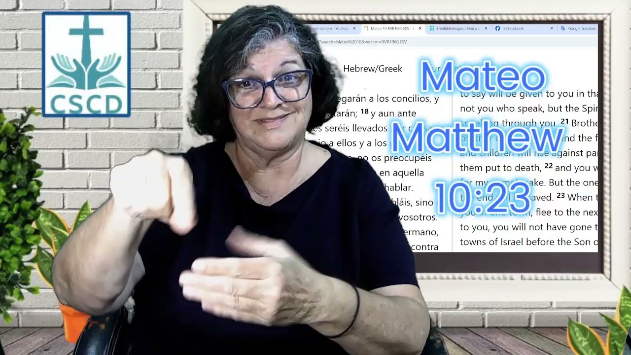 Mateo 10: 16-23 ASL * lee la biblia con Betsy #287      *  ASL Matthew 10:16-23 ASL
