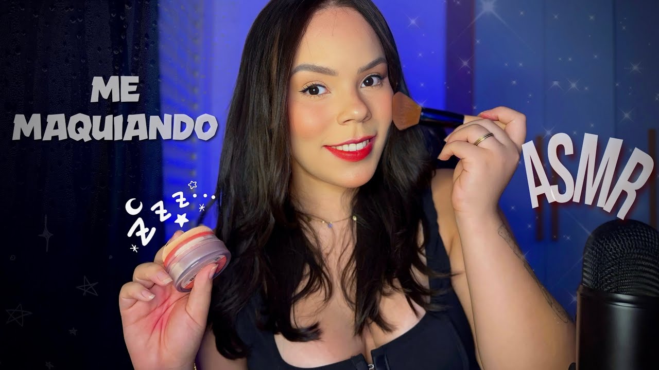ASMR Me MAQUIANDO e FOFOCANDO Bastante Com Voc&ecirc; 🗣️