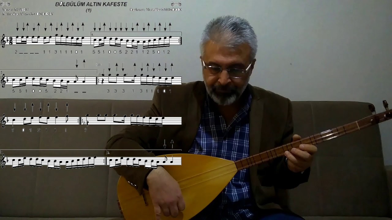Bağlama Dersleri- 41 Bülbülüm Altın Kafeste(Solfej)