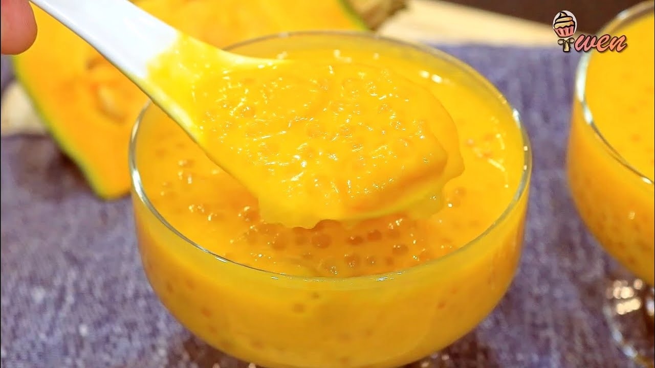 金瓜西米露食谱Pumpkin Sago with Coconut Milk Recipe|金瓜椰奶香|免烤食谱No Bake Recipe