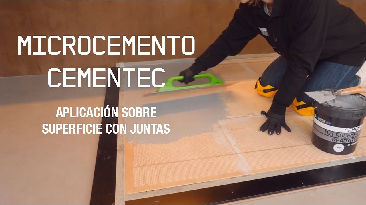 Como aplicar Microcemento CEMENTEC SISTEMA STANDARD sobre una superficie con juntas