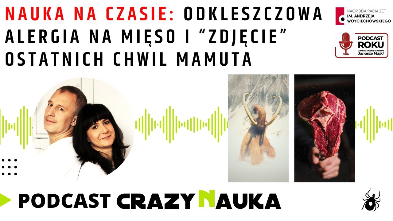 141. Nauka na czasie: Odkleszczowa alergia na mięso i “zdjęcie” ostatnich chwil mamuta
