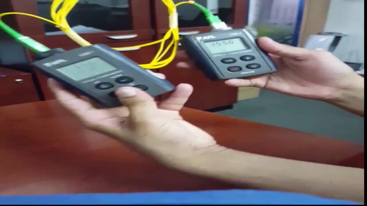 AFL Fiber Optic Light Source and power meter| فحص قوة الاشارة في الفايبر