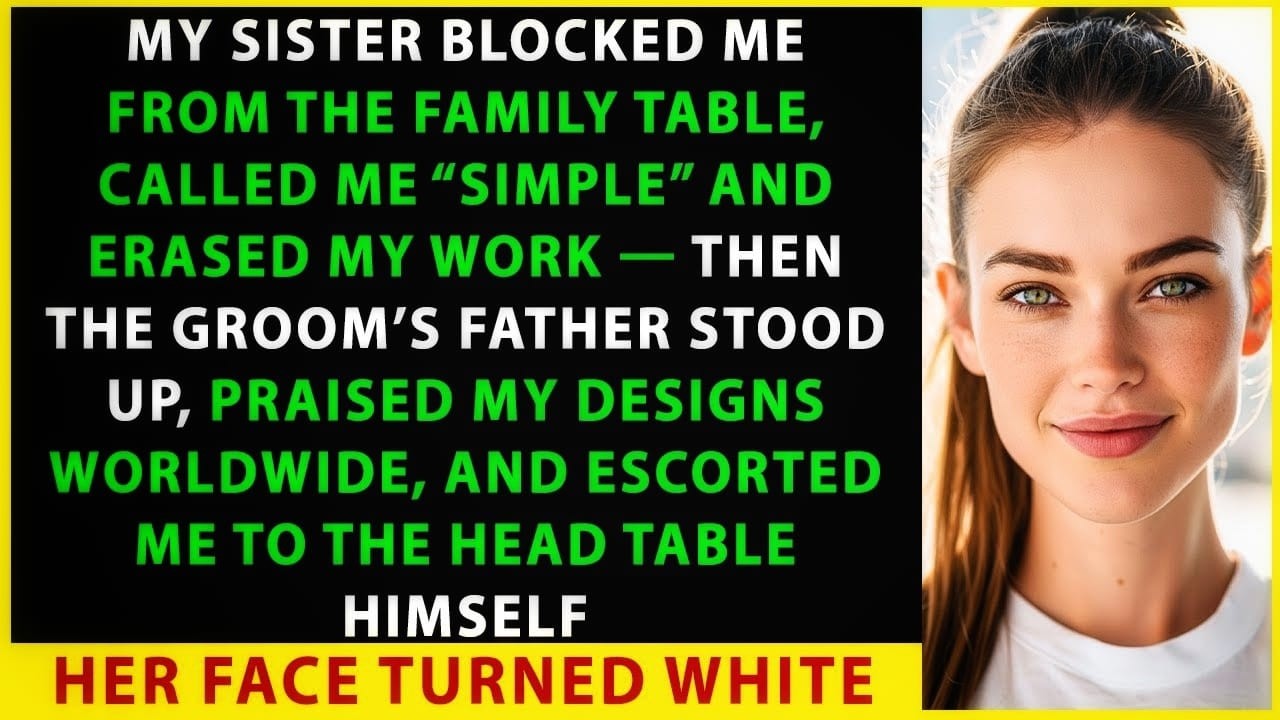 At The Wedding, My Sister Said ‘You Don’t Belong Here’ — The Groom’s Father Whispered ‘That’s My…