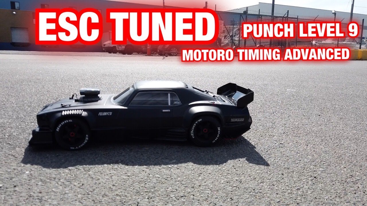 Arrma Felony 6s Punch lever 9 High speed ESC programing