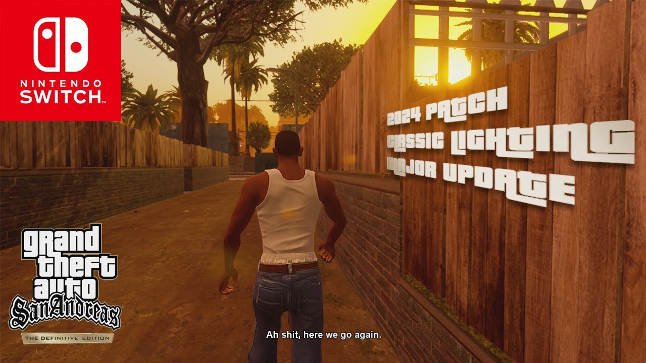 GTA San Andreas Definitive Edition — обновление патча 2024 года — игровой процесс Switch