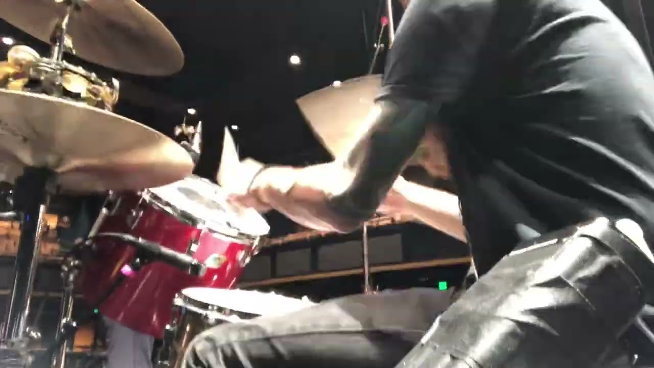 The Armed - Public Grieving soundcheck drum cam - Nick Yacyshyn - October 23, 2023