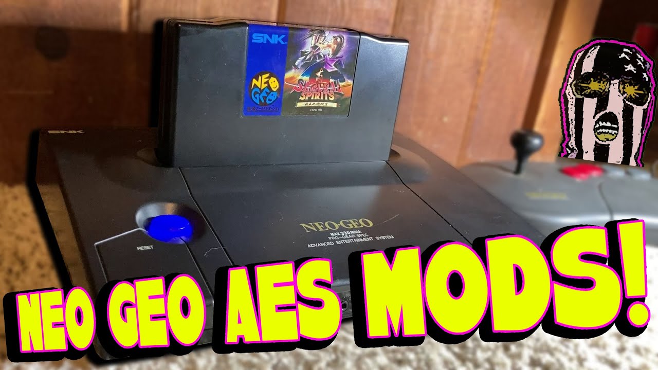 Neo Geo AES Modding - RGB Bypass / Unibios / Reset Button Power LED