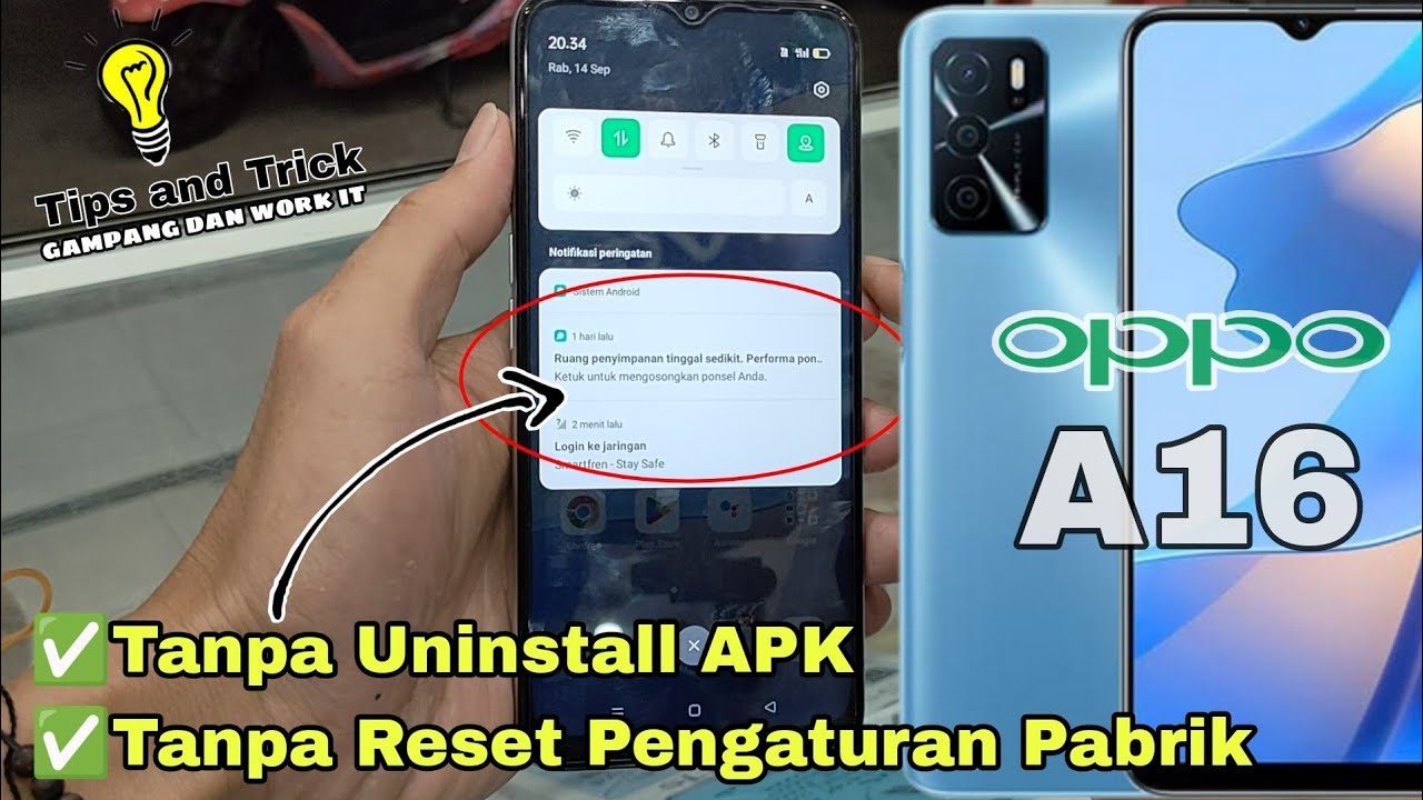 Cara mengatasi memori penuh oppo A16 | Gampang dan Simpel.